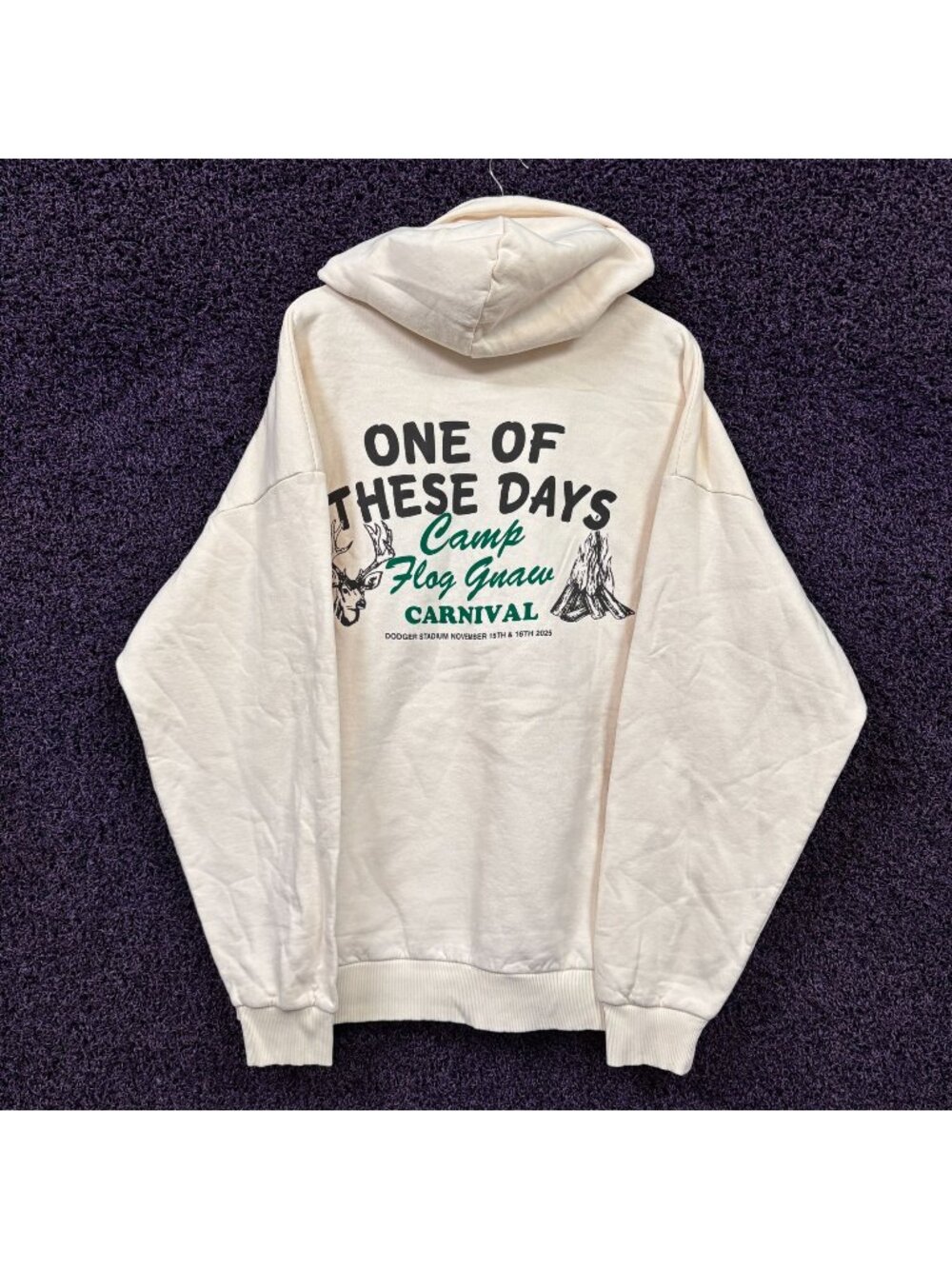 One Of These Days Camp Flog Gnaw Carnival Hoodie Size Extra Large